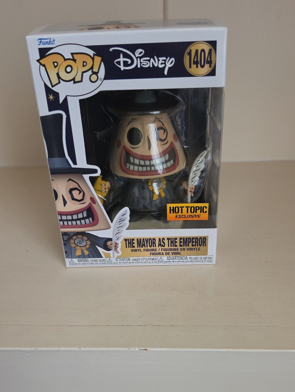 Funko Pop Disney The Mayor as The Emperor - Beige & Black